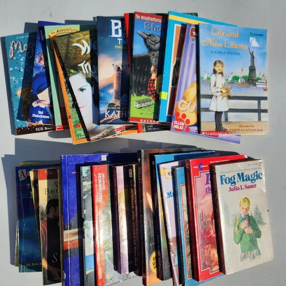 4 Book Bundle Lot Set Chapter Books Young Adult Literature Novels Mystery Books